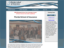 Tablet Screenshot of floridaschool.com